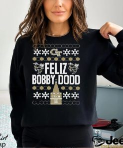 Georgia Tech Feliz Bobby Dodd Ugly Christmas Shirt