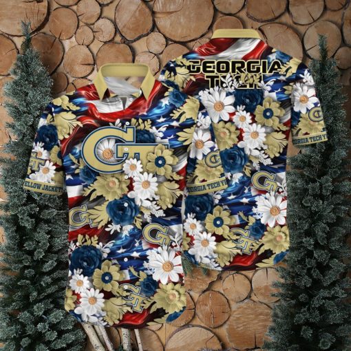 Georgia Tech Yellow Jackets NCAA3 Hawaii Shirt Independence Day