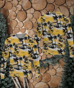 Georgia Tech Yellow Jackets Tropical Patterns Club Best Trends Coconut Tree Sweater All Over Printed Christmas Fans For Men And Women