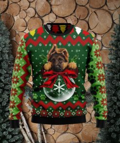 German Shepherd Ornament Christmas Ugly Christmas Sweater 3D Gift Christmas Funny