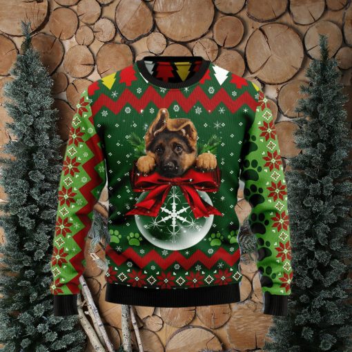 German Shepherd Ugly Christmas Sweater Gift Men Women