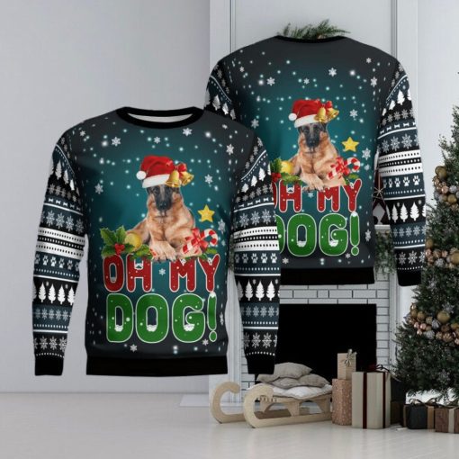 German shepherd Funny Christmas Ugly Sweater Gift For Men And Women