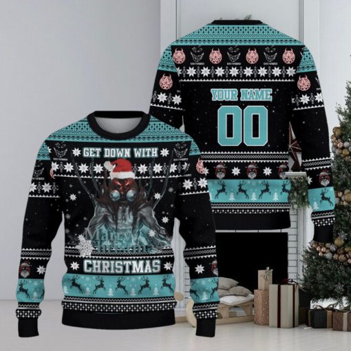 Get Down With Christmas Disturbed Custom Ugly Sweater