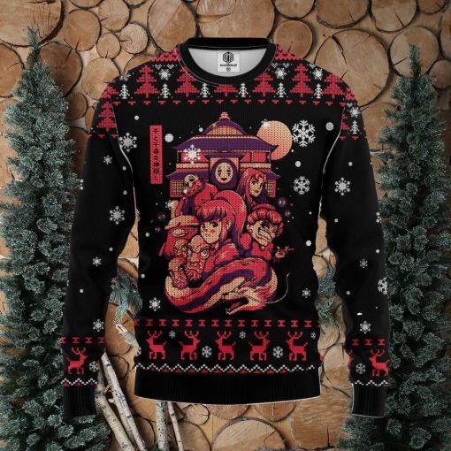 Ghibli Spirited Away Anime Ugly Christmas Sweater Christmas Giift