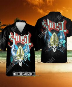 Ghost Rock Band Trio Hawaiian Shirt