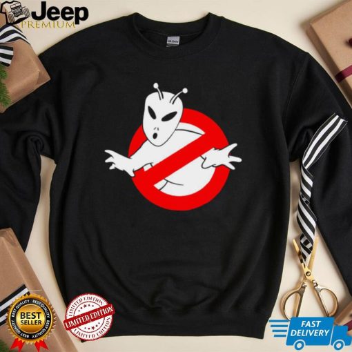 Ghostbuster X Alien Alienbusters logo shirt