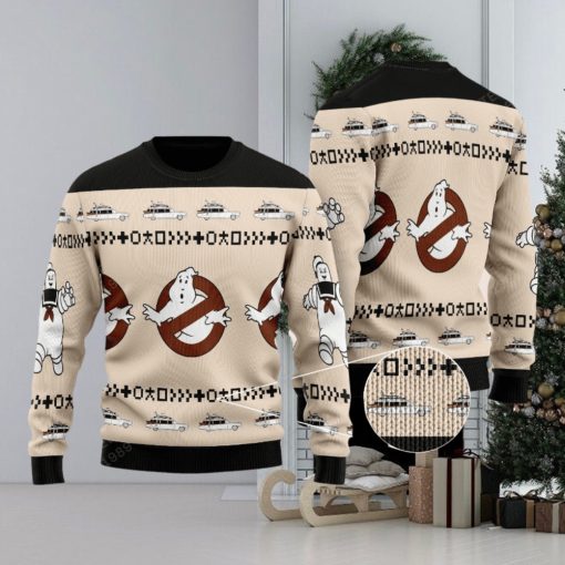 Ghostbusters Happy Halloween Ugly Christmas Sweater AOP For Men And Women