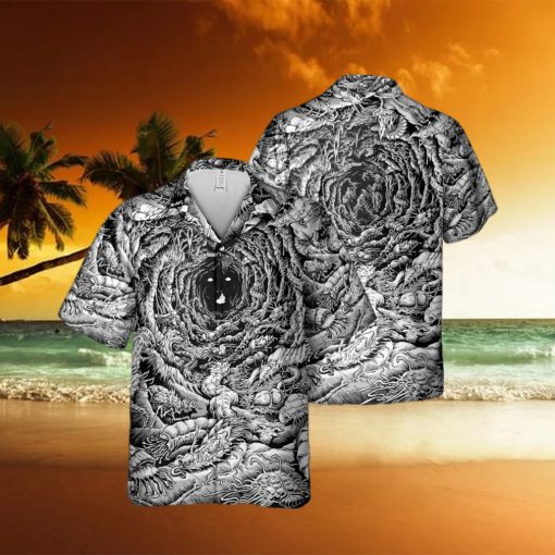 Giant Worm Guarding The Gates Of Hell Hawaiian Shirt Summer Gift For Men And Women