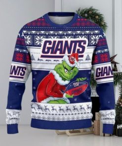 Giants Grinch Hold Christmas Ugly Sweater