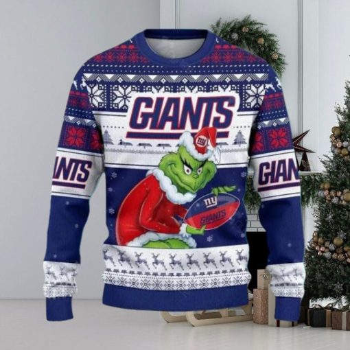 Giants Grinch Hold Christmas Ugly Sweater