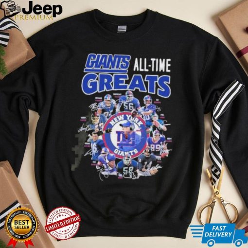 Giants Members All Time Greats New York Giants T Shirt