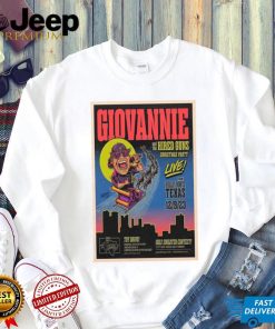 Giovannie and the hired guns Texas tour 2023 poster shirt