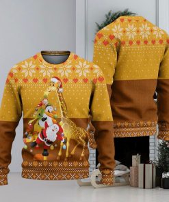 Giraffe And Tree Ugly Christmas Sweater Knitted Gift For Men And Women