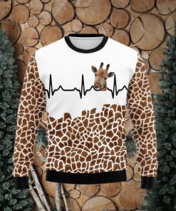 Giraffe Heart Ugly Christmas Sweater Gift Men Women