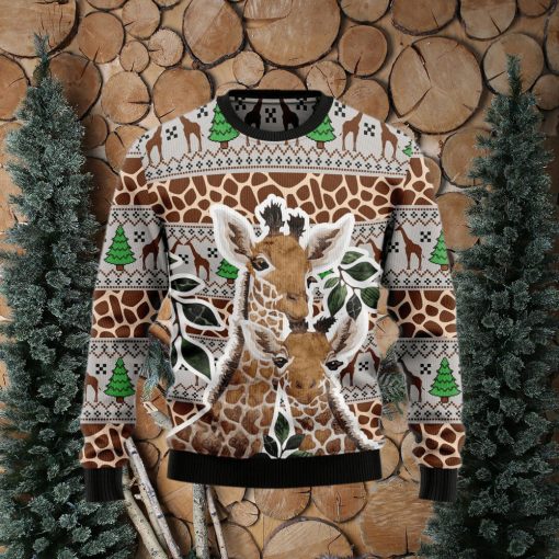 Giraffe Wintertime Ugly Christmas Sweater Gift Men Women