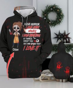 Girl If Things Creep You Out And Spook You I Love It Custom Name 3d All Over Print Hoodie