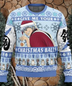 Give Me Your Christmas Balls Gintama Ugly Christmas Sweater