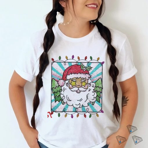 Glitter Santa With Sunglasses shirt