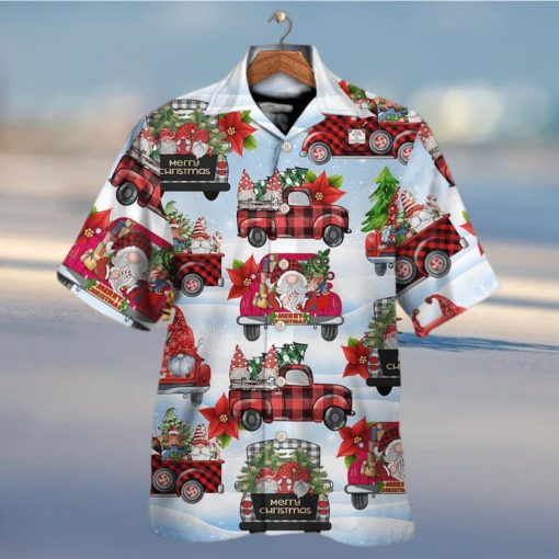 Gnome And Christmas Truck Hawaiian Shirt