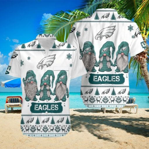 Gnome Christmas NFL Philadelphia Eagles Hawaiian Shirt Practical Beach Gift