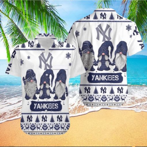 Gnomes MLB New York Yankees Hawaiian Shirt Christmas Gift For Baseball Lovers – HawaiianShirts