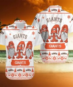 Gnomes San Francisco Giants Cool Hawaiian Shirts 49ers Hawaiian Shirt Hawaiian Beach Short Hawaiian Beach Short