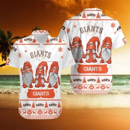 Gnomes San Francisco Giants Cool Hawaiian Shirts  49ers Hawaiian Shirt  Hawaiian Beach Short  Hawaiian Beach Short