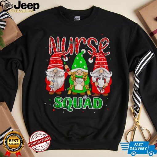 Gnomies Nurse Squad Christmas Gnome Women T Shirt