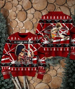 Go Ahead And Jump Eddie Van Halen Ugly Christmas Sweater