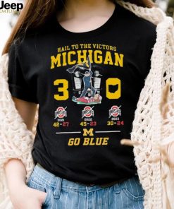 Go Blue Hail To The Victors Michigan Wolverines B10 East 3 0 Shirt