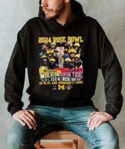 Go Blue Michigan Wolverines Vs Bring It Home Alabama Crimson Tide 2024 Rose Bowl Game Shirt