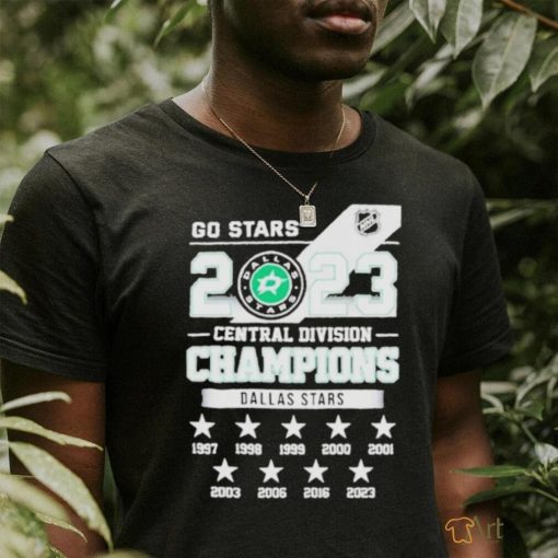 Go Stars 2023 Central Division Champion Dallas Stars Shirt