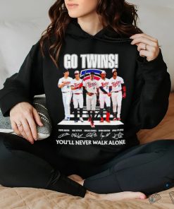 Go Twins you’ll never walk alone signatures shirt