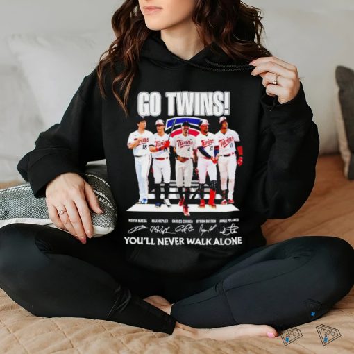 Go Twins you’ll never walk alone signatures shirt