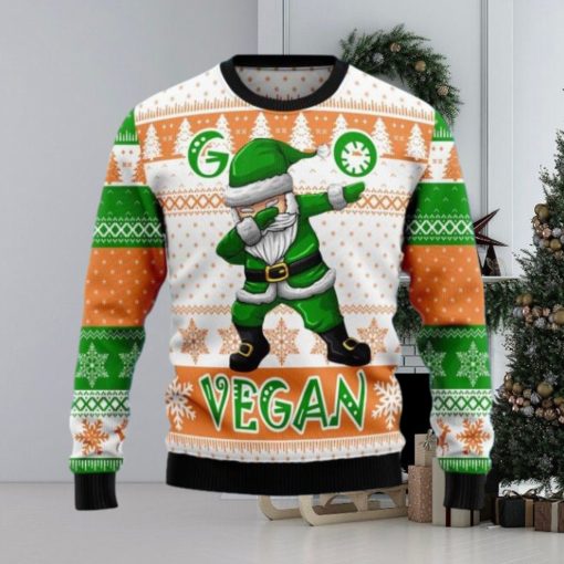 Go Vegan Santa Ugly Christmas Sweater