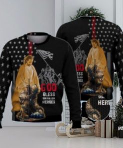 God Bless Veteran Ugly Christmas Sweater – Perfect Christmas Gift!