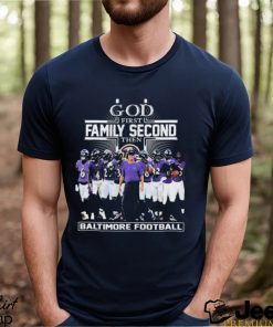 God First Family Second Then Baltimore Ravens 2023 Playoffs Shirt