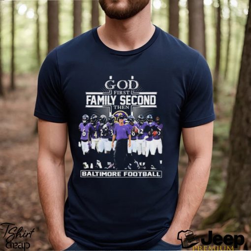 God First Family Second Then Baltimore Ravens 2023 Playoffs Shirt