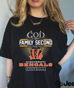 God First Family Second Then Cincinnati Bengals Football Diamonds Shirt