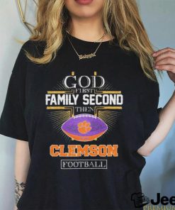 God First Family Second Then Clemson Tigers Football Diamonds Shirt