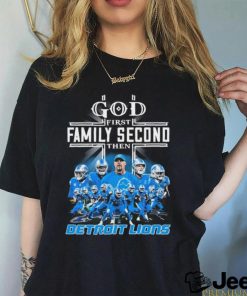 God First Family Second Then Detroit Lions 2023 Playoff Shirt