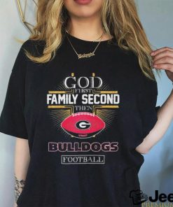 God First Family Second Then Georgia Bulldogs Football Diamonds Shirt