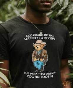 God Grant Me The serenity To Accept The Vibes Serenity Bear Shirt