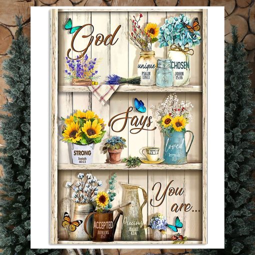 God Says You Are Vertical Poster