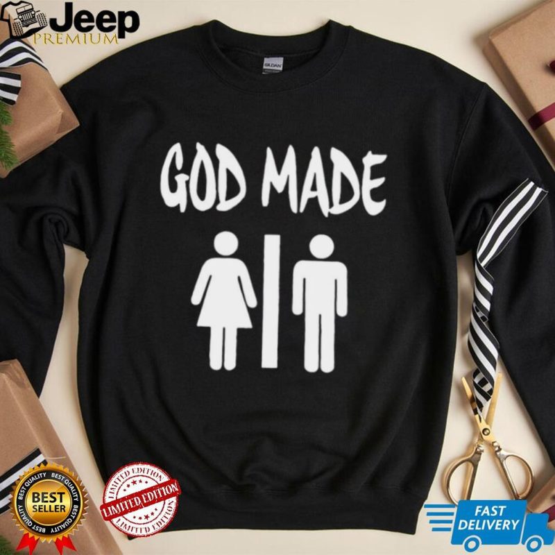 God made man and woman logo 2023 t shirt