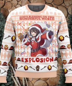 God’s Blessing on this World Explosion KonoSuba Ugly Christmas Sweater