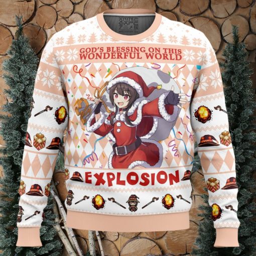 God’s Blessing on this World Explosion KonoSuba Ugly Christmas Sweater