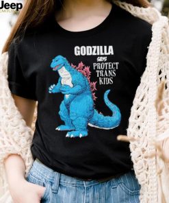 Godzilla says protect trans kids shirt