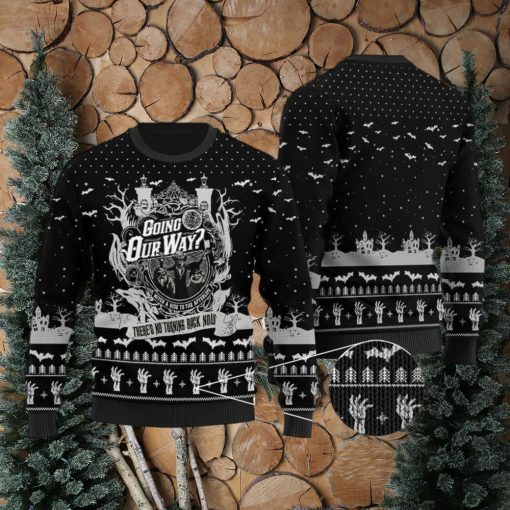 Going Our Way The Haunted Mansion Ugly Halloween Sweater Black Gift For Men And Women