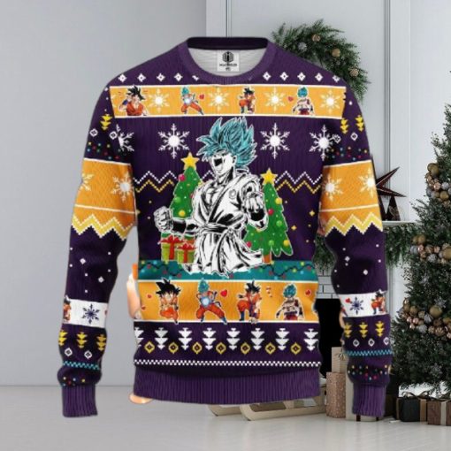 Goku Blue Dragon Ball Anime Ugly Christmas Sweater